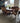 67754 Elegant Mahogany Dining Table Set with Upholstered Chairs