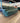 87705 Ethan Allen Vintage Green Leather Sofa