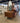 69840 Vintage Oak Dresser with Oval Mirror