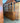 15922 Antique Wooden China Cabinet with Glass Doors