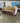 84332 Vintage Patterned Sofa with Wooden Accents