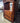 50134 Vintage Wooden Chest with Open Storage Shelf