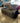 43578 Gray Leather Reclining Sofa with Cup Holders