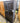 56691 Dark Wood Glass Door Display Cabinet