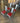 02152 Set of 4 TOLIX Dining Chairs with Red Cushions