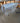 48999 Minimalist White Table with Metal Legs