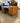 92434 Vintage Oak Wooden Desk