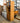 53023 Oak Finish Display Cabinet with Glass Doors and Drawers