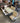 17567 Outdoor Patio Dining Set with Tile-Top Table and Cushioned Chairs