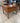 53928 Vintage Wooden Side Table with Brass Handles