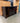 52687 Espresso Wooden TV Stand with Glass Doors