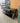 17822 Contemporary Black Glass TV Stand