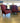 93582 Classic Burgundy Wingback Armchairs Set