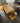 00637 Rustic Wooden Dining Set with Six Chairs