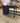 77058 Modern Black Desk with Drawer