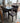 67122 Contemporary Gray Dining Set with Cushioned Chairs
