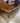 05900 Vintage Wooden Coffee Table with Glass Top