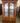 51399 Vintage Wooden Armoire with Mirrored Doors and Drawers