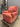 53936 Vintage Coral Armchair with Textured Fabric