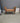 82776 Vintage Wooden Bench with Woven Cane Backrest