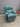 06559 Green Leather Recliner Chair