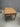 26137 Vintage Wooden Side Table with Carved Drawer