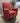 39091 Red Upholstered Recliner Chair