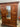 74802 Vintage Wood Armoire with Mirror