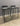 37374 Crate and Barrel Black Bar Stools Set of Two