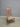 20736 Antique Wooden Rocking Chair with Floral Cushion