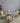 26058 Outdoor Patio Dining Set with Glass Table and Beige Chairs