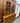 86939 Vintage Oak Hutch with Glass Doors