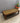 74960 Vintage Wood and Glass Coffee Table
