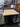 66037 Wood and Metal Square Coffee Table