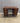 79653 Vintage Wooden Writing Desk with Brass Accents