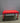 86510 Modern Red Metal Desk with Sleek Finish