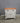 73185 Vintage Two-Door White Cabinet with Wooden Top
