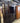 31749 Elegant Dark Wood Hutch with Glass Doors