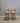 01277 Vintage Swivel Bar Stools with Striped Cushions