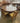 18919 Vintage Round Dining Table with Six Chairs