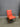 34147 Mid-Century Modern Orange Armchair