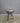 24418 Round Glass Patio Side Table with Metal Frame