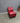 89821 Contemporary Red Leather Upholstered Accent Chair