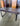 17525 Industrial Brown Wood and Metal Desk with Drawers