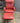 73076 Red Leather Recliner Chair with Ottoman