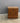 98898 Vintage Wooden Nightstand with Brass Accents