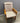 40662 Vintage Cushioned Wooden Rolling Chair