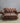 34991 Vintage Brown Leather Loveseat