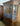 39148 Vintage Oak Glass Display Cabinet