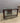 55138 Glass Top TV Stand with Wooden Frame